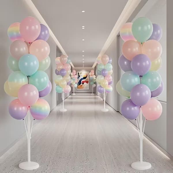 Ballongstöd Ballonghållare Rör Bröllop Födelsedag Par 130CM
