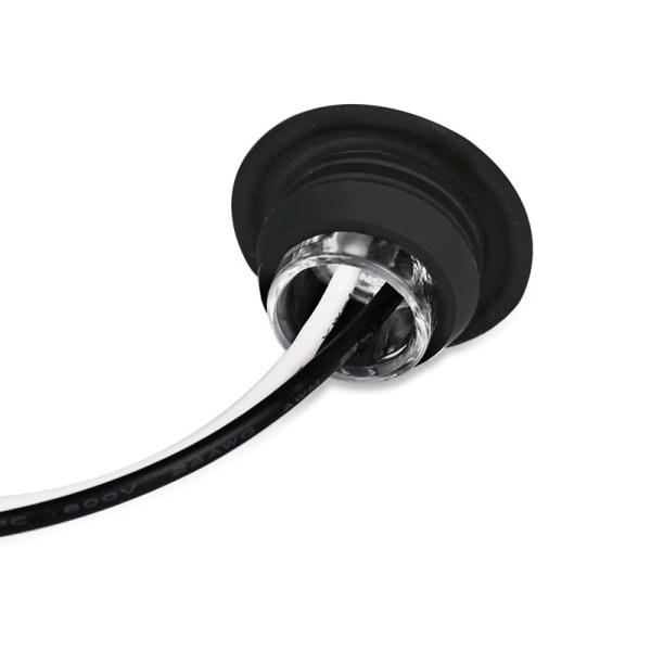 1kpl 12V 24V 3LED 3/4" pyöreä perävaunun sivumerkkivalot keltainen W Red