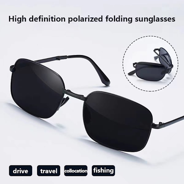 Alloy Fold Photochromic Solbriller Polarized Men Folding Sun Gl A