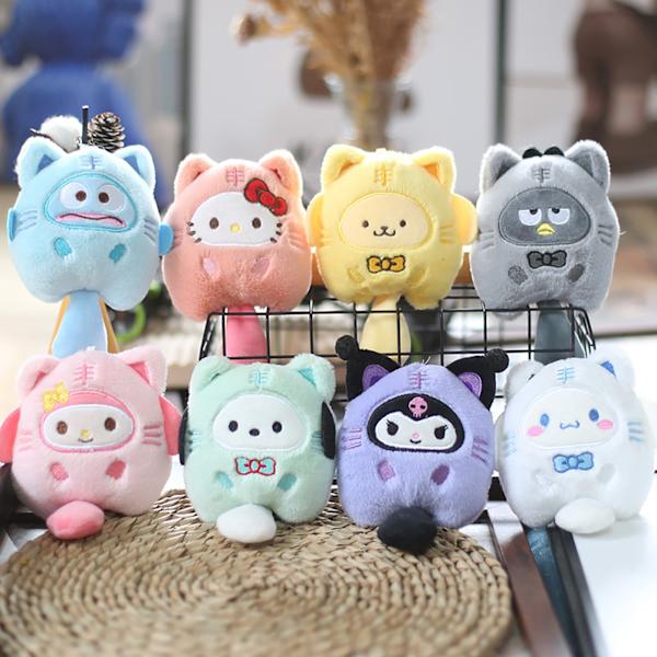 Sanrio Kuromi Pehmoeläin avaimenperä Pikkutiikeri Kuromi Melody Purple