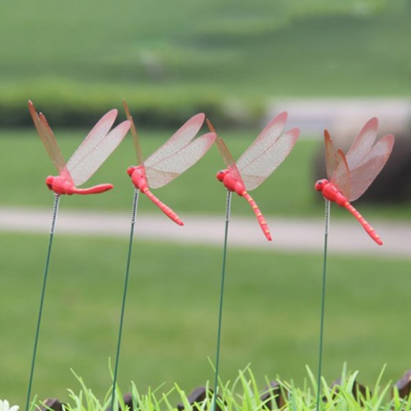 10 kpl Dragonflies Insert Tank Decoration Simulation Dragonfly Ga Multicolor Random color 10PCS