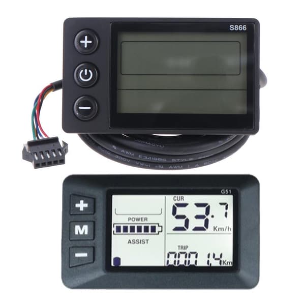 PW -G51 Ebike Lcd Display Panel Elcykel Hastighetsmätare Co