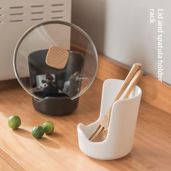 Kermanvärinen liukumaton keraaminen lastanpidike, lämmönkestävä mini Black