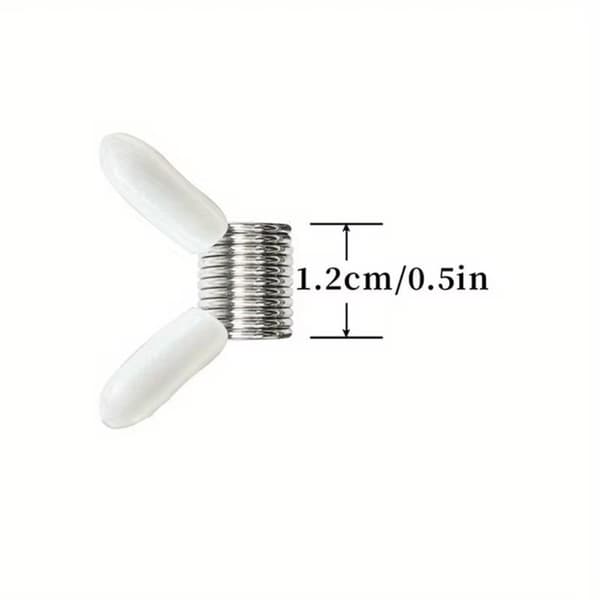 4 stk. perlestoppfjærklemme verktøy for smykkelaging for DIY-armbånd White