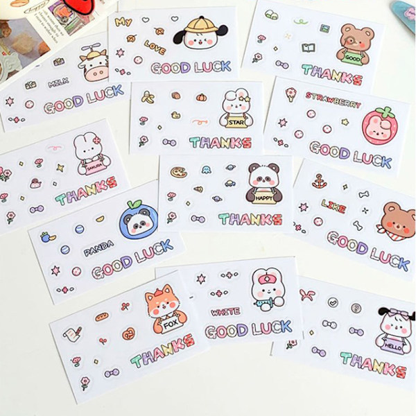 Cartoon Transparent Card Cover Beskyttende Holder Avatar Blockin A3