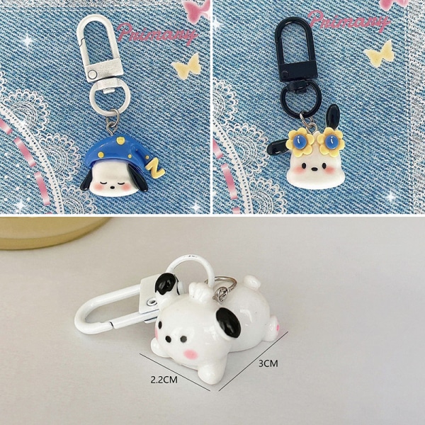 e Sarjakuva Pochacco Avaimenperä Animal Avaimenperä Creative Dog Doll A2