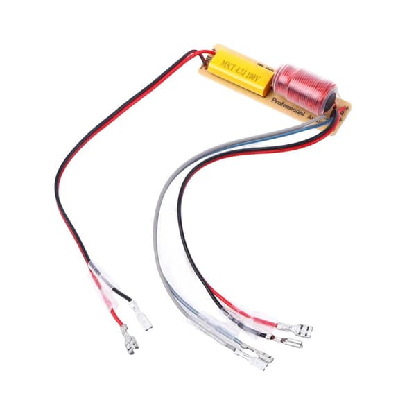 HiFi 80W 2-vejs delefilter med kabel Høj Lav Frekvensdeling 1PCS