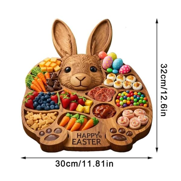 2026 Påskhare Trä Charcuteriebräda Brown