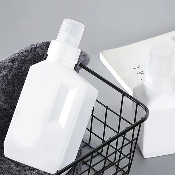 Genanvendelige vaskemiddelflasker Kapacitet Blødgøringsmiddel Opbevaring Re Gray 1000ml