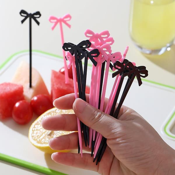 20 stk. mini fruktgafler tannpirkere spydsett for barn A2