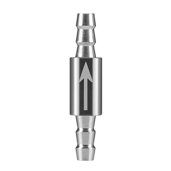 Tilbakeslagsventil for CO2-utstyr, vann for 4 mm rør, akvariumskontroll Silver