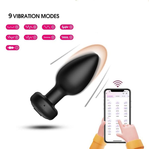 Trådløs kontrol anal vibrator butt plug elektrisk prostatamassage White