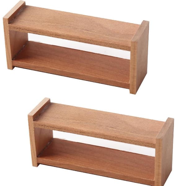 1/12 Dockskåp Mini Trä Förvaringshylla Dockskåpsmöbler 1Pcs