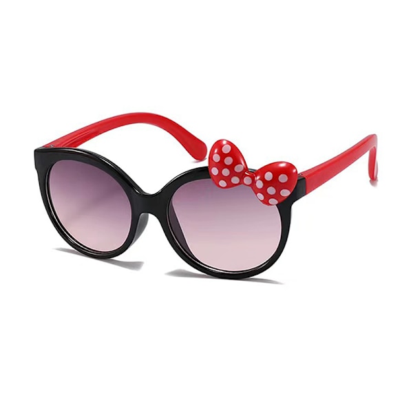 Børnemodesolbriller Bowknot Solbriller Lovely Gradient Colo Pink