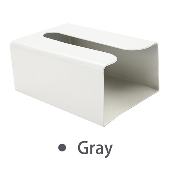 Selvklebende vevboksholder for vevboks, vevholder for veggmontering Gray