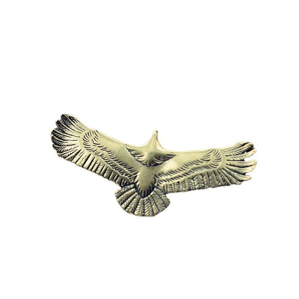 Mässing Soaring Eagle Staty Hantverk Ornament För DIY Nyckelring Smycken