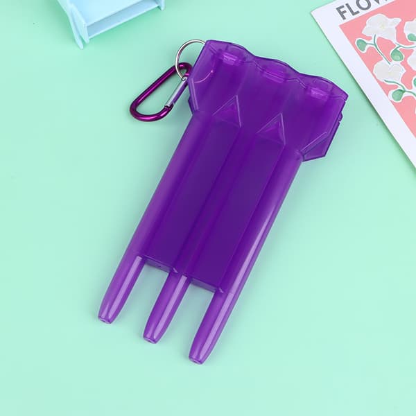 1Pc Dart Box Bærbar Universal Transparent Dart ABS Dart Box Purple