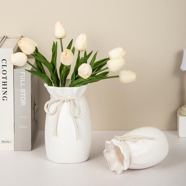 1 st rosettdesign plastblomvas modern konst nordisk dekorativ A6