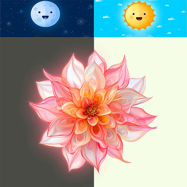 Lysende Lotus Toalettklistremerke 4