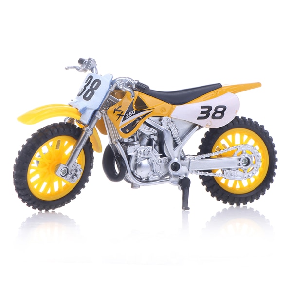 Eventyrsimuleret legeret motorcykelmodel Legetøjsindretning til hjemmet Yellow