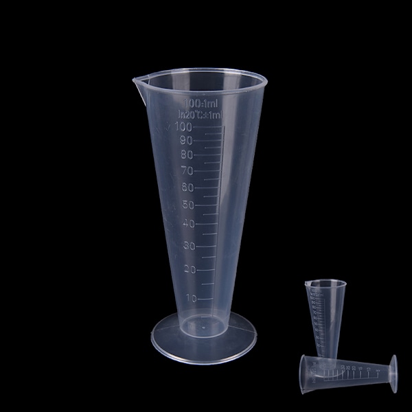 50ml 100ml Transparent koppskala Plastmålekopp Måling 100ml