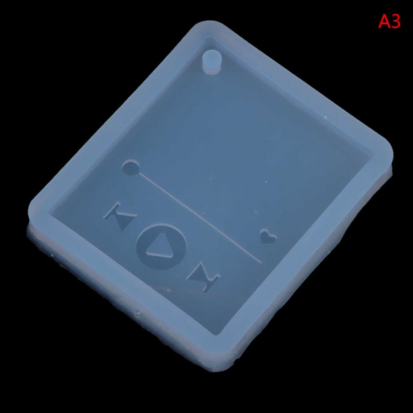Epoxy Craft Nøkkelring UV Resin Mold Musikkspiller Silikonform A3