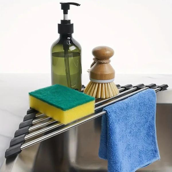Sammenleggbart trekantet avløpsstativ Gray