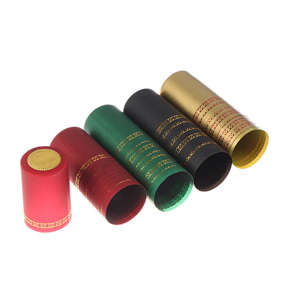 10 stk PVC varme krympehette barutstyr tilbehør brygging vin flaske Gold