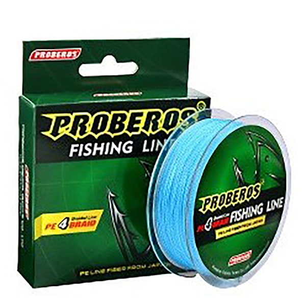 4 fletter 100m Dali Heste fiskeline gul/blå/rød/grå/grønn red 0.4/6LB
