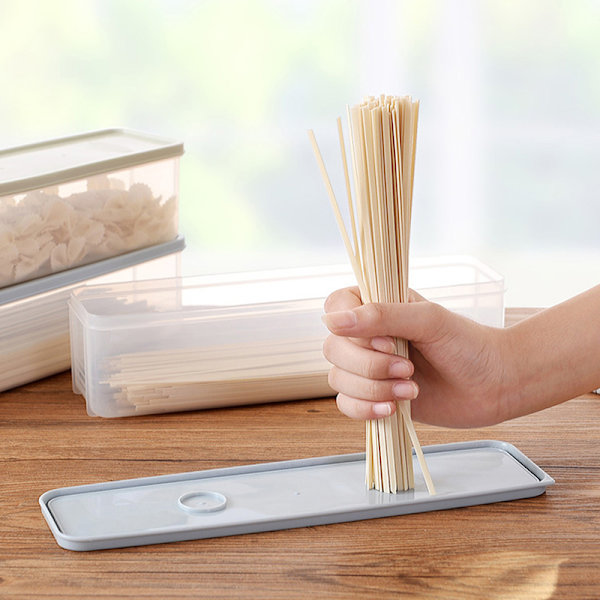 Suljetut nuudelit Crisper muoviset nuudelit Spaghetti Box Refrigerat Blue