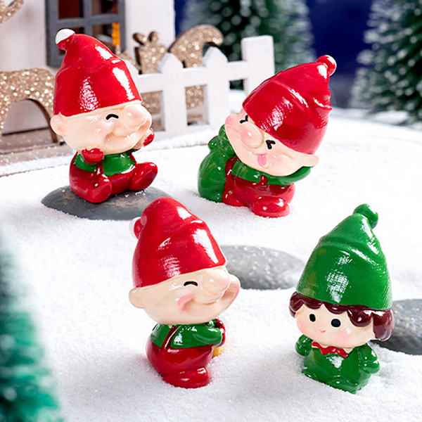 1 stk Kreativ Julenisse Figur Resin Håndverk DIY Chri A5