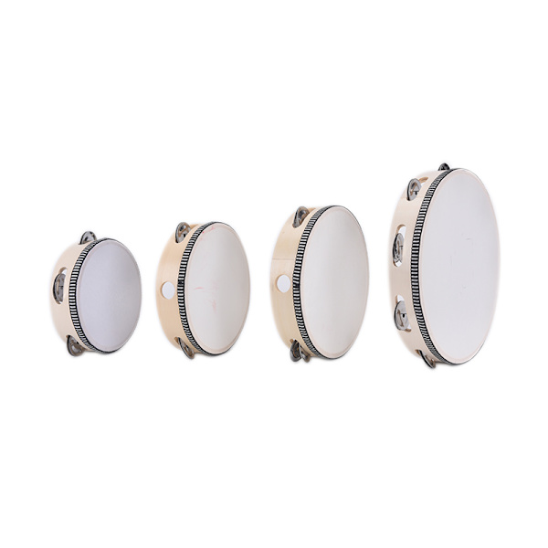 Soittimet Tambourine Drum Children Musical White 25cm