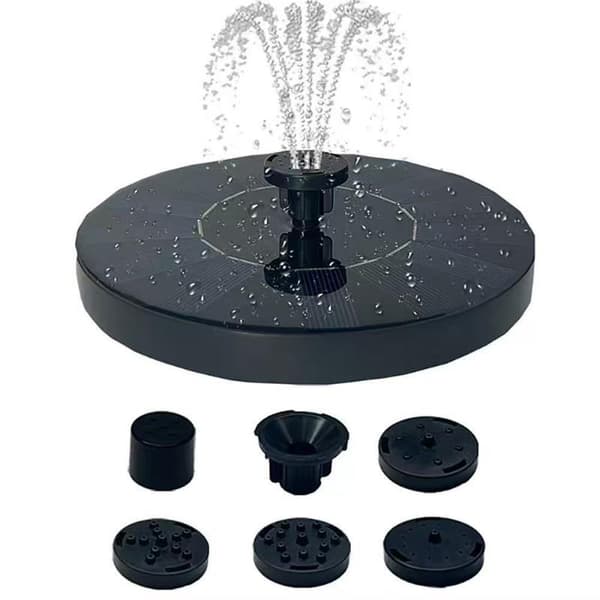 Mini Solar Vandfontæne Soldrevet Til Pool Dam Vandfald 18cm