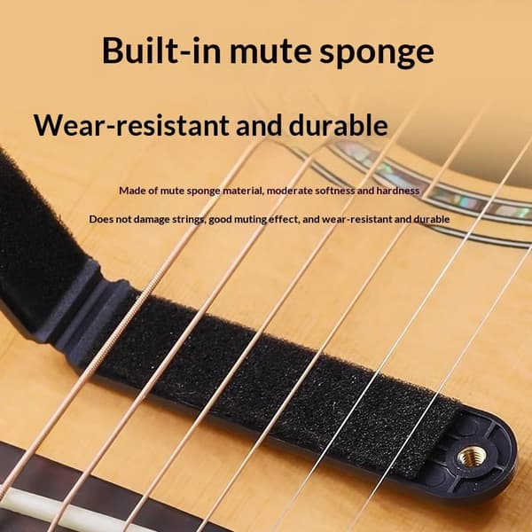 Gitarrljuddämpare Mute Pad Strängskydd Icke-störande Gitarr St Pink