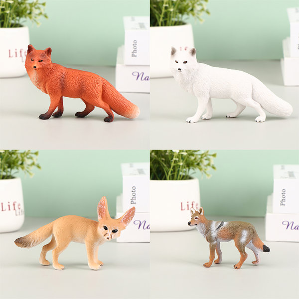 Mini Fox Modeller Hjem Hage Statuer Ornamenter Figur Dekor Ac A10