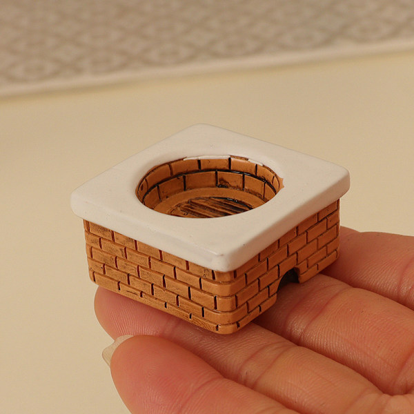 1/12 Dollhouse Simulering Köks Spis & Pot Dollhouse Mini Ve A1