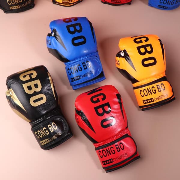 Boxningsträning Sparringhandskar Barn Muay Thai Slag Karate Blue
