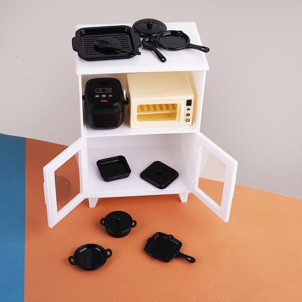 1 set dockhusmöbler modell kökslekset miniatyrris A5