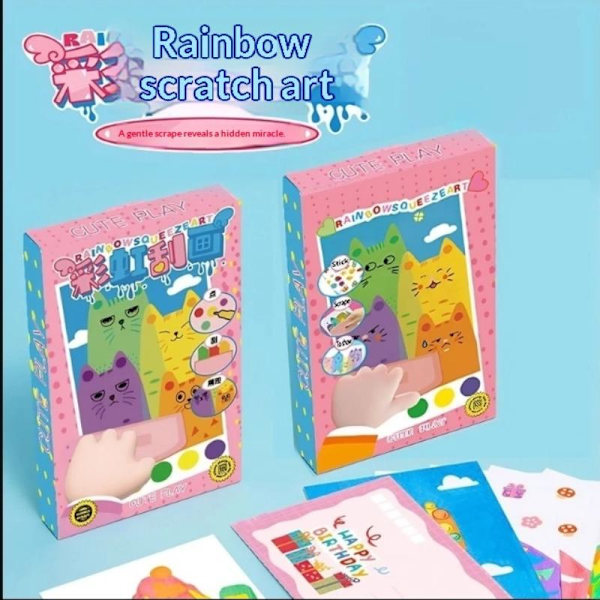 35 delar skrapkonst målarset för barn Rainbow Scratch