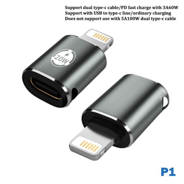 1PD20W USB Type-C snabbladdningsadapter för IPhone 12 13 14 Fas P1