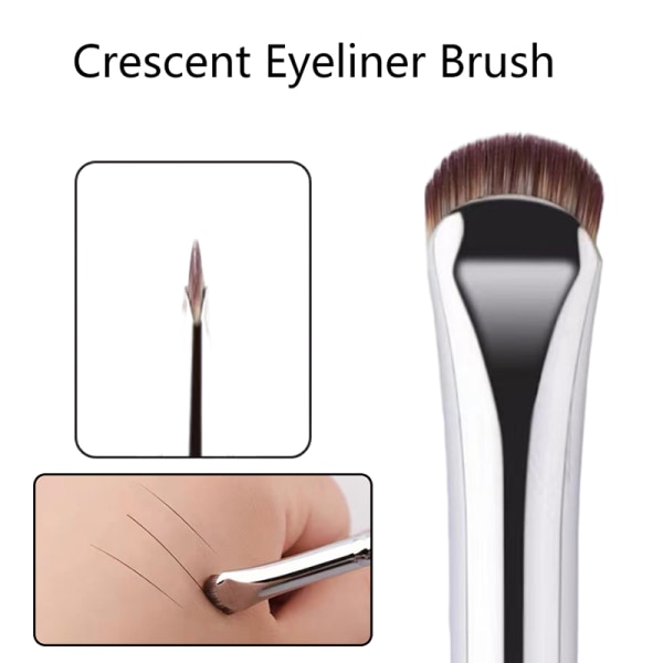 1 Stk Crescent Eyeliner Brush Draw Eyeliner Eye And Contour Make