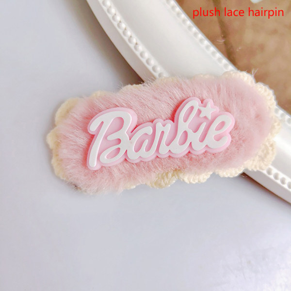 2kpl Barbie Barrettes Side Bang Hairpin Sweet Girls Pink Hair C A6