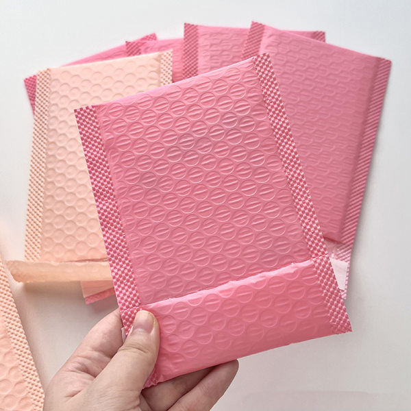 10 st/förpackning Rosa Lila Bubbelpåse Tjock Express Paketpåse S Rose red