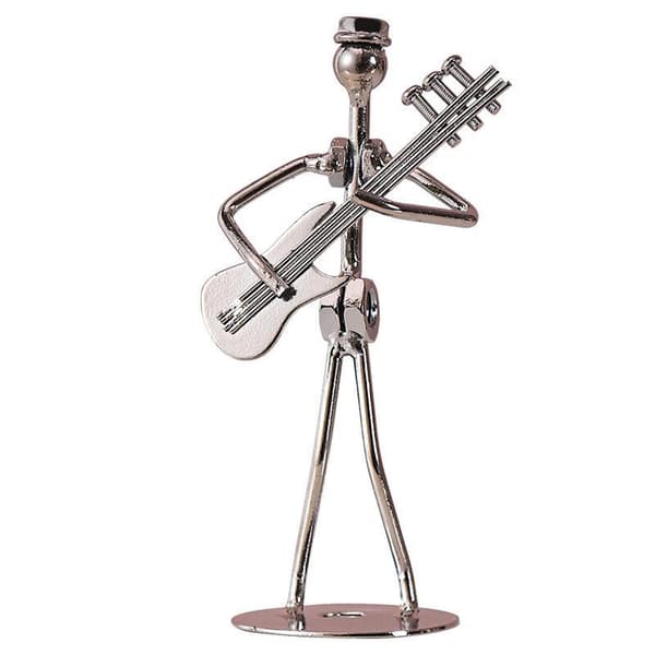 Retro jernarbeid band ornament metall galvanisering mini musikk mi A2