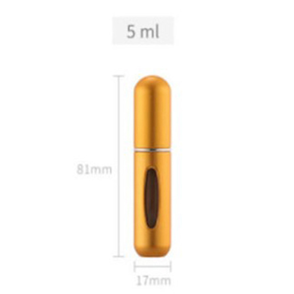 5ml bærbar mini etterfyllbar parfymeflaske tom kosmetisk spra