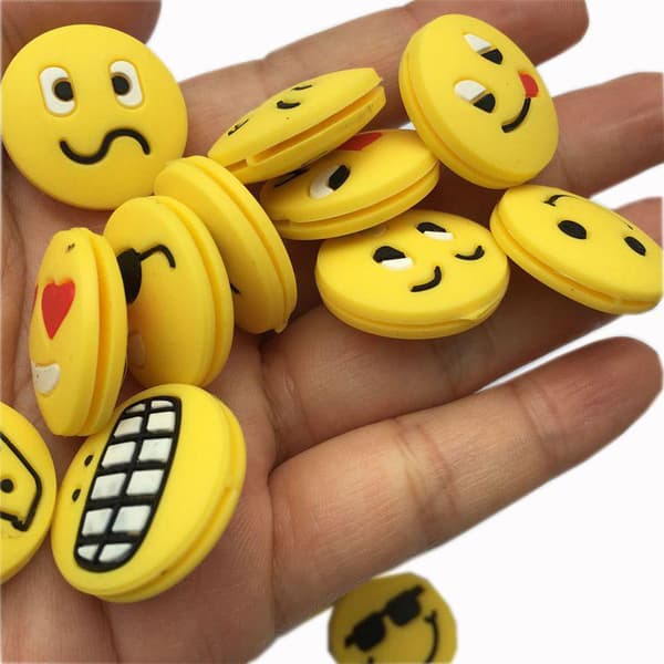 1/5 st tennisracket vibrationsdämpare racketsträngabsorbent happy