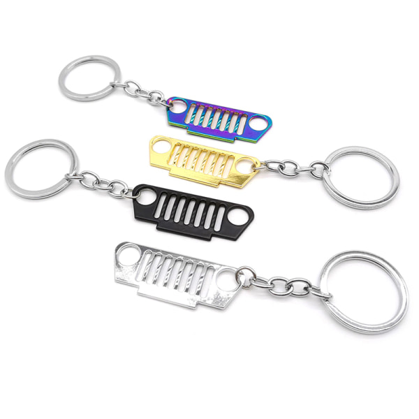 Rustfrit stål Car Front Grill Design Car Key Chain Grill Keyc A4