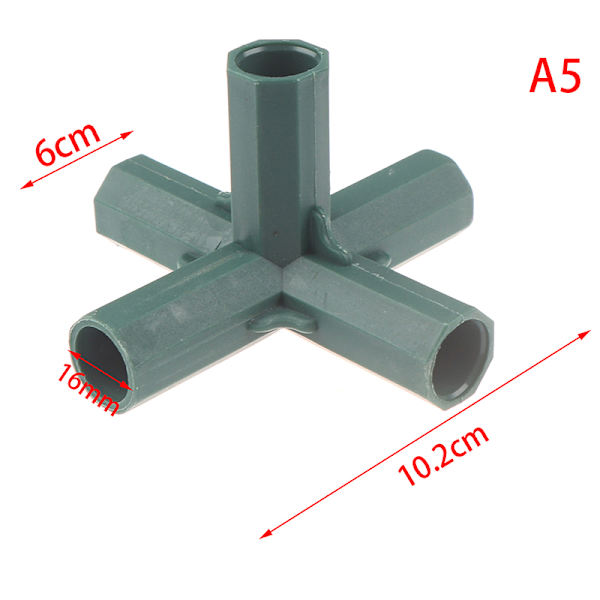 16MM PVC-koppling Stabilt stöd Tunga växthusram Bui A5