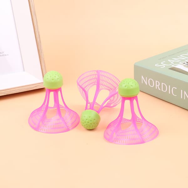 3 Stk Vindtæt Nylon Badminton Udendørs Anti-Wind Plastic Traini 3pcs