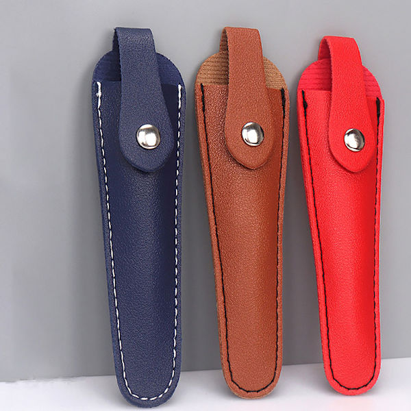 Professionell Frisör Frisör Sax Case PU Läder Red